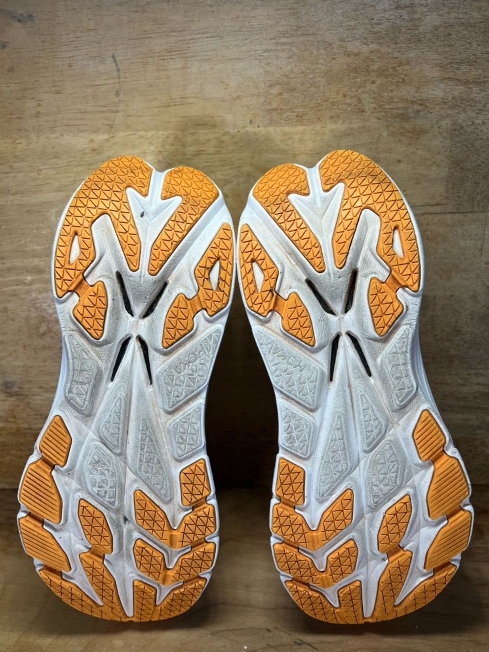 Hoka One One Bondi X Womens Size 8.5 Running Shoes Sneakers White Yellow Blue - Picture 8 of 12